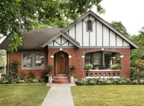 red brick tudor house.